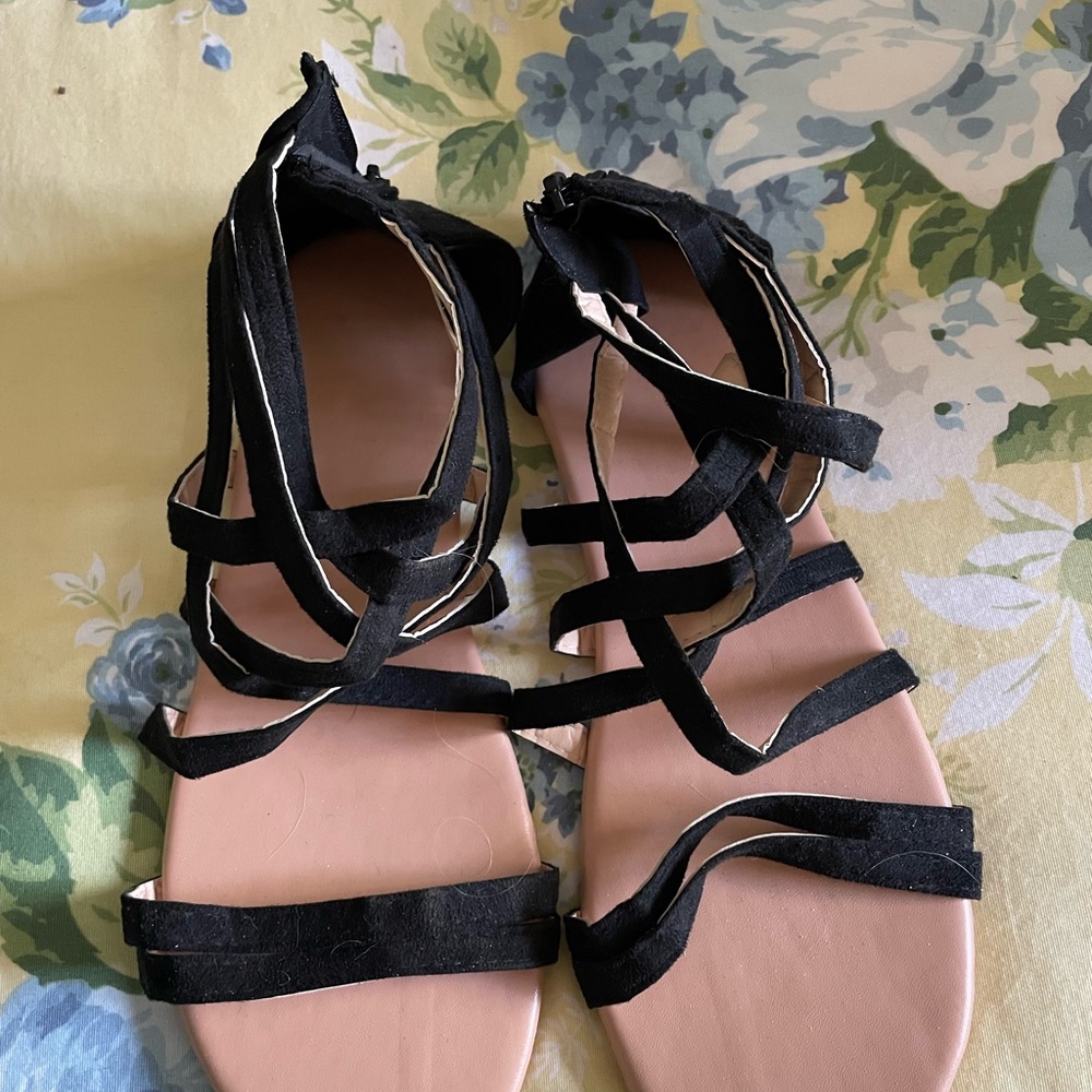 Paotmbu Lattice Gladiator Sandals size 9.5